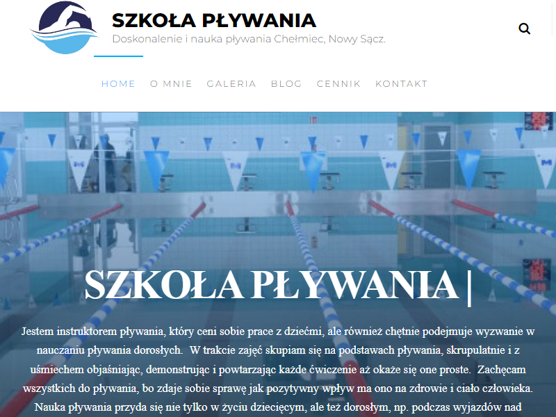 Akademia pływania w Chełmcu