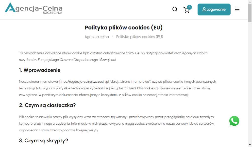 Agencja Celna - Mienie przesiedlenia