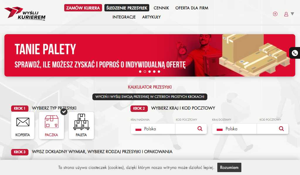 Usługi kurierskie|Usługi paczkowe|Wyslijkurierem.pl